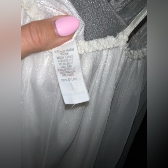 Vintage Tosca White Lace Maxi Lingerie Double Layer Bridal Nightie Small - Picture 8 of 8